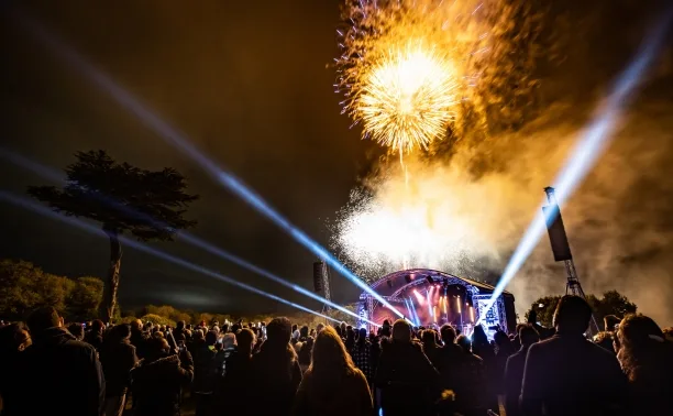 Fireworks over Cassiobury Park, Watford